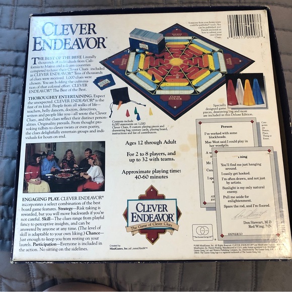 CLEAVER ENDEAVOR Vintage Deluxe Edition Master Game The Games Gang 908 Used - Picture 3 of 11
